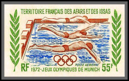 91607m Afars Et Issas N° 74 Natation Swimming Non Dentelé Imperf ** MNH Munich 72 Jeux Olympiques (olympic Games) - Nuoto