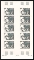 91630 Polynesie (Polynesia) Poste Aerienne PA N°70 De Gaulle 1972 Non Dentelé Imperf ** MNH Feuille Sheet Cote 1500 ++ - Imperforates, Proofs & Errors