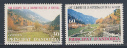 Andorra Spanish Post 1995 Mi 241 /2 /2 YT 231 /2 Sc 232 /3 SG 242 ** Madriu Valley - European Nature Conservation Year - Nature