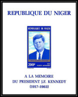 91742e Niger Bloc-feuillet Y&T N° 10 Kennedy 1973 Non Dentelé Imperf ** MNH - Kennedy (John F.)