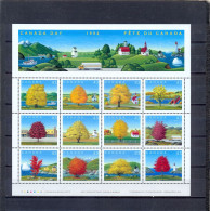 CANADA - MNH - TREES -  MI.NO.KLB 1423/34 - CV = 12 € - Blocks & Sheetlets