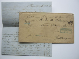 OLDENBURG ,  HOHENKIRCHEN , Klarer Blauer Stempel Auf Brief  1862, Sehr Viel Inhalt - Oldenbourg