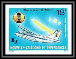 91763d Nouvelle-Calédonie N° 252 Avion Atr 42 1986 Aviation (plane Avion) Non Dentelé Imperf ** MNH - Non Dentellati, Prove E Varietà