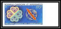 91766e Nouvelle Calédonie N° 229 Annee Des Communications 1983 Telecom Non Dentelé Imperf ** MNH - Non Dentelés, épreuves & Variétés