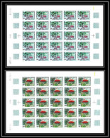 91770 Nouvelle-Calédonie 210/211 Brosse à Dent Geissois Pruinosa Fleur Flower Non Dentelé Imperf ** MNH Feuille Sheet  - Non Dentellati, Prove E Varietà