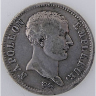 Napoléon Empereur, 1 Franc 1807 A, KM# 681, TB/TTB - 1 Franc