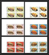 91824a Wallis Et Futuna 291/296 Coquillages Non Dentelé Imperf ** MNH Sea Shell Shells Bloc 4 - Non Dentellati, Prove E Varietà