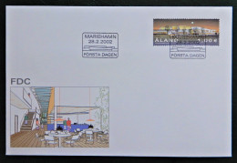 Åland FDC 2002 New Posta Terminal, MiNo 202 - Buildings - Aland