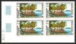 91972a Nouvelle-Calédonie PA N°149 Paysages Landscape 1974 Arbre Tree Cote Ouest Non Dentelé Imperf ** MNH Coin Daté - Non Dentelés, épreuves & Variétés