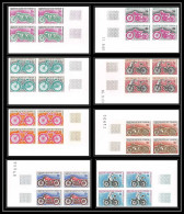 92081 Congo N°229/239 Cycle Velo (Cycling) Moto Bike Motorcycle Bloc De 4 Coin Daté Non Dentelé Imperf ** MNH Complet - Motorräder