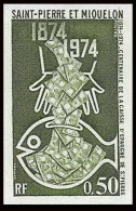 92507 Saint Pierre Et Miquelon N°437 Caisse D'Epargne 1974 Billets Bank Notes Essai Proof Non Dentelé Imperf ** MNH  - Non Dentelés, épreuves & Variétés