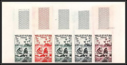 92538 Wallis Et Futuna N°157A Fabrication D'un Tapa 1957 Arbre à Pain Breadfruit Essai Proof Non Dentelé Imperf ** MNH - Ongetande, Proeven & Plaatfouten