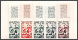 92538 Wallis Et Futuna N°157A Fabrication D'un Tapa 1957 Arbre à Pain Breadfruit Essai Proof Non Dentelé Imperf ** MNH - Geschnittene, Druckproben Und Abarten