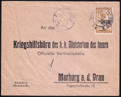 SLOVENIA - Letter Sent Loco Maribor 08.04.1919. On Arrival It Was Ported With Maribor Porto Provisorium / 2 Scan - Eslovenia