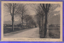 Carte Postale 74. Bonneville Entrée De La Ville Route De Genève Très Beau Plan - Bonneville