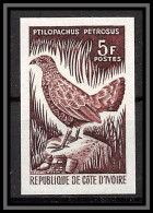 93665t Cote D'ivoire N°251 Oie De Gambie Goose Oiseaux (birds) Essai Proof Non Dentelé Imperf ** MNH 1966 - Oche