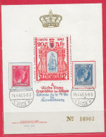 Luxembourg BF Caritas Avec/with N°342 & 348 Notre Dame Consolatrice Des Affligés 1945 O - Blocs & Hojas