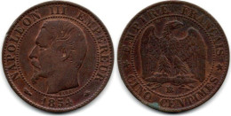 MA 30353 /  5 Centimes 1854 BB TB - 5 Centimes