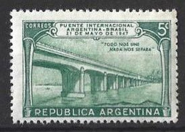 Argentina 1947 International Bridge Argentina-Brasil MNH Stamp - Neufs