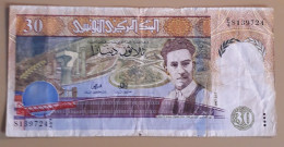 TUNISIA - 30 DINARS - 1997 - CIRC - P 89 - BANKNOTES - PAPER MONEY - CARTAMONETA - - Tusesië