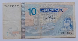TUNISIA - 10 DINARS - 2005 - CIRC - P 90 - BANKNOTES - PAPER MONEY - CARTAMONETA - - Tusesië