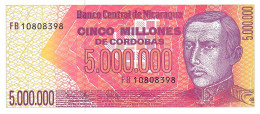 NICARAGUA P165 5.000.000 CORDOBAS  #FB  1990    UNC. - Nicaragua