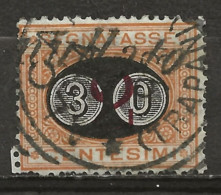 ITALIE: TAXE: Obl. N° YT 24, Dts Irrég, AB - Postage Due