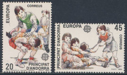 Andorra Spanish Post 1989 Mi 209 /10 YT 199 /200 Sc 200 /01 SG 210 /11 ** Children Games / Kinderspiele / Jeux D'enfants - 1989