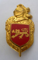 INSIGNE GENDARMERIE CCRG AQUITAINE - Lion Doré  - Ecu Drago Paris - Plateau H 698 Drago Romainville - Police