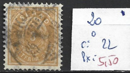 ISLANDE 20 Oblitéré Côte 22 € - Used Stamps