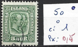 ISLANDE 50 Oblitéré Côte 1 € - Used Stamps