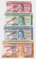 Gibraltar 1, 5, 10, 20 Pounds 1975 P-20s P-21s P-22s P-23s SPECIMEN UNC - Specimen