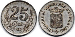 MA 30406 / Eure Et Loir 25 Centimes 1922 TTB - Monetari / Di Necessità