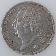 Louis XVIII, 1 Franc 1824 A, KM# 709.1, SUP - 1 Franc
