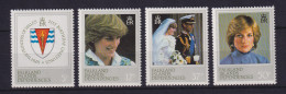 Falkland-Inseln Dependencies 1982 Prinzessin Diana Mi.-Nr. 112-115 Postfrisch ** - Südgeorgien