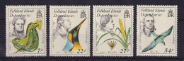 Falkland-Inseln Dependencies 1985 Naturforscher Mi.-Nr. 138-141 Postfrisch ** - Georgias Del Sur (Islas)