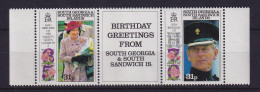 Südgeorgien Und Süd-Sandwich-Inseln 1991 Geburtstag Der Queen Mi.-Nr. 190-191 ** - Géorgie Du Sud