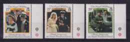 Südgeorgien Und Süd-Sandwich-Inseln 1986 Royale Hochzeit Mi.-Nr. 147-149 ** - Südgeorgien