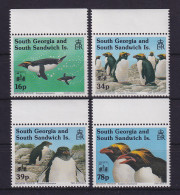 Südgeorgien Und Süd-Sandwich-Inseln 1993 Pinguine Mit Aufdruck Mi-Nr. 231-234 ** - Südgeorgien