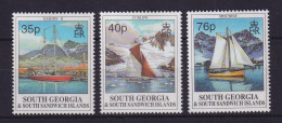 Südgeorgien Und Süd-Sandwich-Inseln 1995 Segeljachten Mi-Nr. 246-248 ** - Géorgie Du Sud