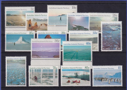 Australische Antarktis 1984/87 Landschaften Mi.-Nr. 63-72, 74-78 Postfrisch ** - Sonstige & Ohne Zuordnung