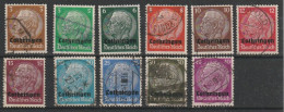 FRANCE. Lothringen Oblitérés N° 24, 26, 27, 28, 29, 30, 31, 32, 33, 34, 35.  Petit Prix.  Voir Le Scan - Used Stamps