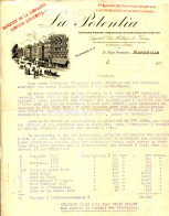 FACTURE.MARSEILLE.COMPAGNIE D'ASSURANCES ACCIDENTS " LA POTENTIA " 15 RUE PARADIS. - Banco & Caja De Ahorros
