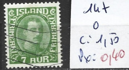 ISLANDE 147A Oblitéré Côte 1.50 € - Used Stamps