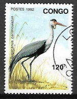 C O N G O     -      BUGERANUS  CARUNCULATUS    -    Oblitéré . - Cranes And Other Gruiformes