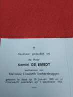 Doodsprentje Kamiel De Smedt / Asse 25/1/1928 - 1/9/1995 ( Elisabeth Verhertbruggen ) - Religion & Esotérisme