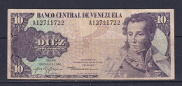 VENEZUELA - 1980 10 Bolivars Circulated Banknote - Venezuela