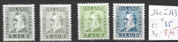 ISLANDE 160 à 63 * Côte 35 € - Unused Stamps