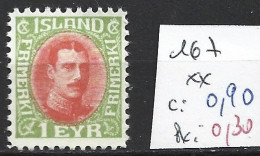 ISLANDE 167 ** Côte 0.90 € - Unused Stamps