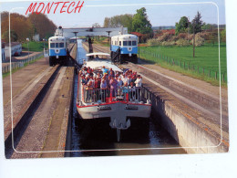 MONTECH CROISIERE AVEC LA PENICHE BALADINE PASSAGE DE LA PENTE D'EAU 1994 - Montech